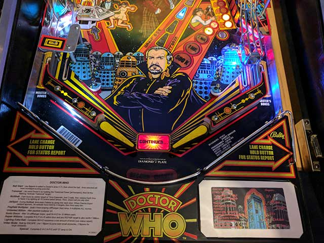 Dr Who Pinball Machine Indianapolis